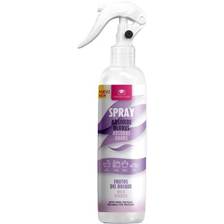 ambientador absorbeolores aroma frutos del bosque pulverizador spray 250 ml - Cristalinas