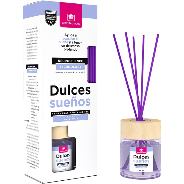 ambientador mikado Dulces Sueños aroma musk y bergamota container 35 ml