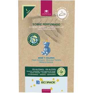 ambientador perfumado de armario aroma Bebe y Colonia sobre 1 unidad - Cristalinas