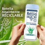 Bio aloe vera shower moisturising gel flask 400 ml high tolerance