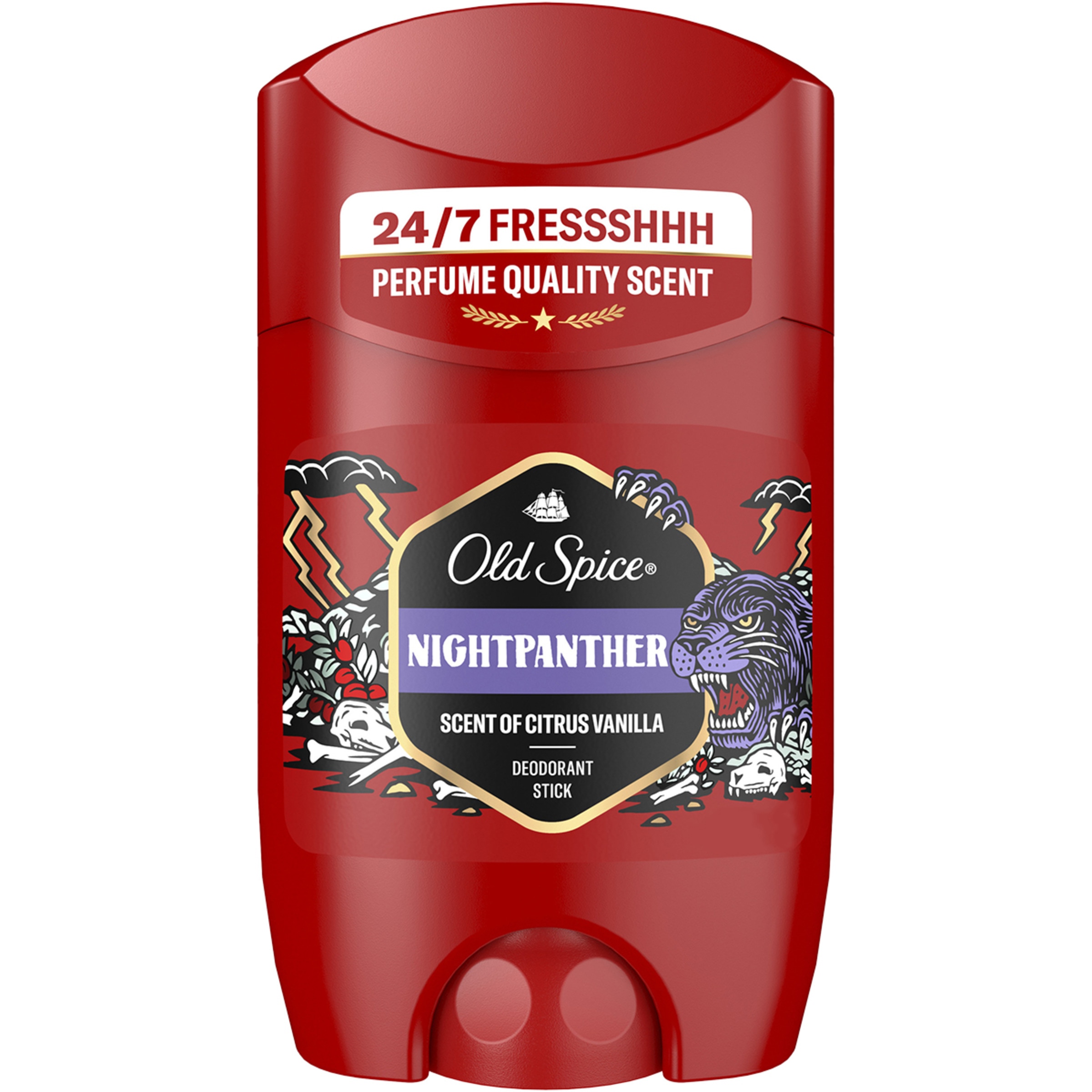 desodorante Night Panther en stick 48h 0% sales de aluminio envase 50 ml
