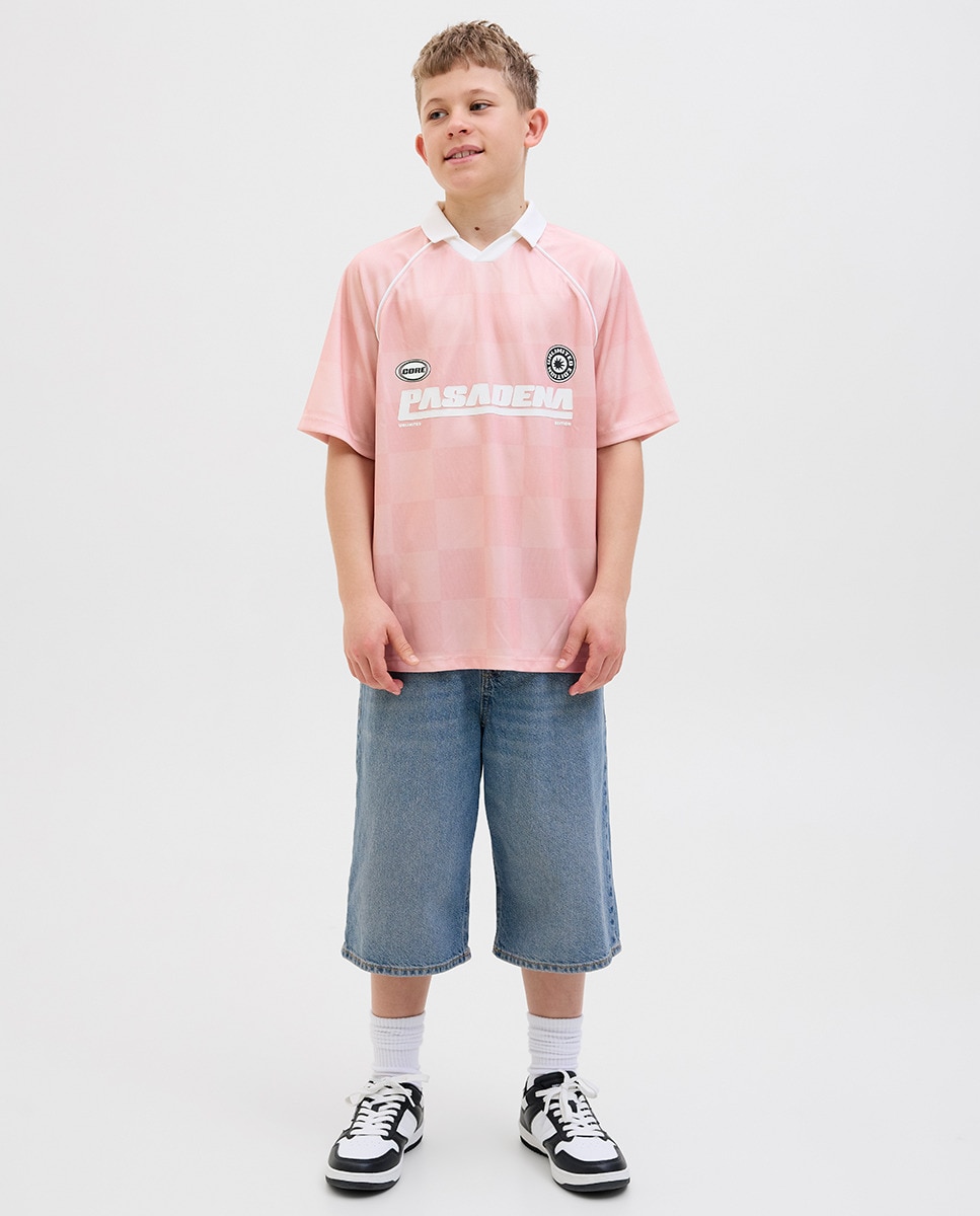 T-shirt Desportiva Loose Fit Rosa-6