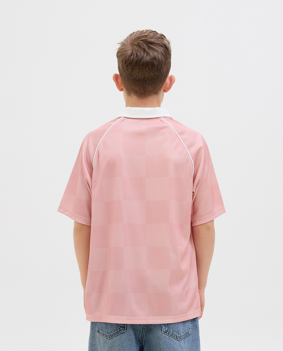 T-shirt Desportiva Loose Fit Rosa-2