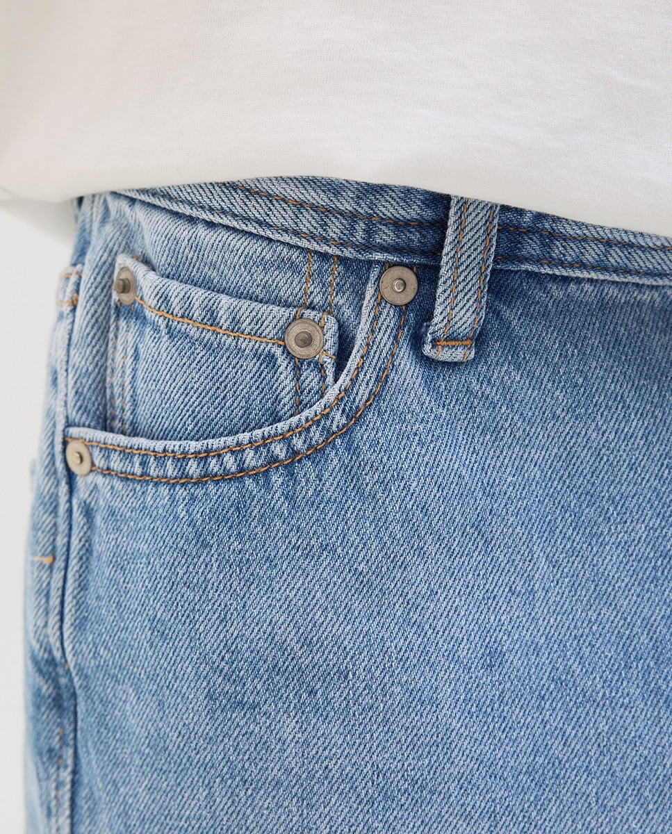Bermudas de Ganga Loose Fit Azul-claro-4