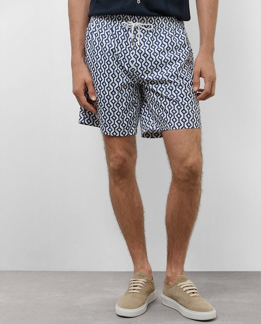 Imagen 0 de Bañador bermuda de hombre estampado geométrico