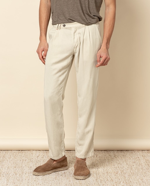Imagen 0 de Pantalon doble pinza beige cla