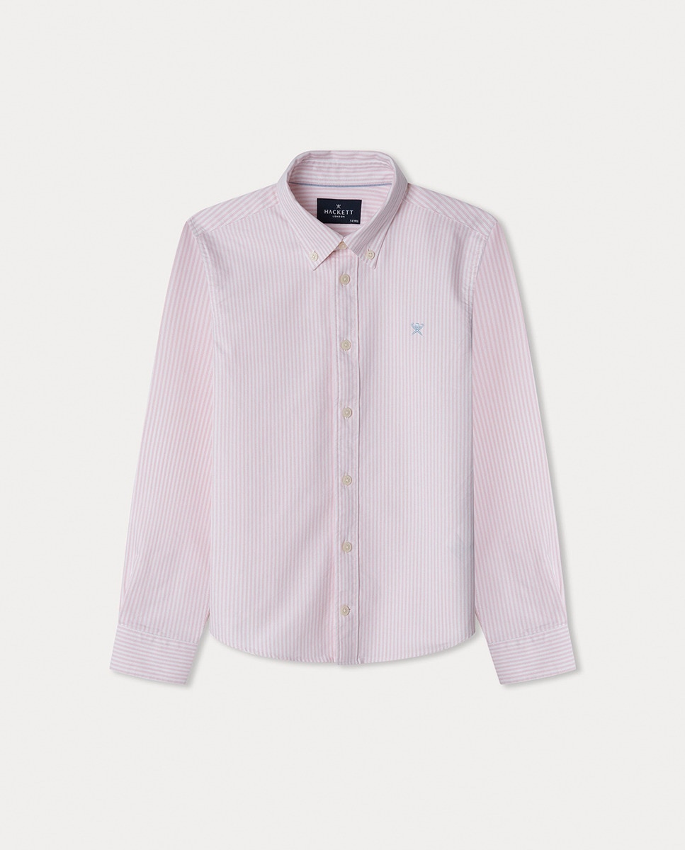 Camisa Oxford Stripe Coral-1