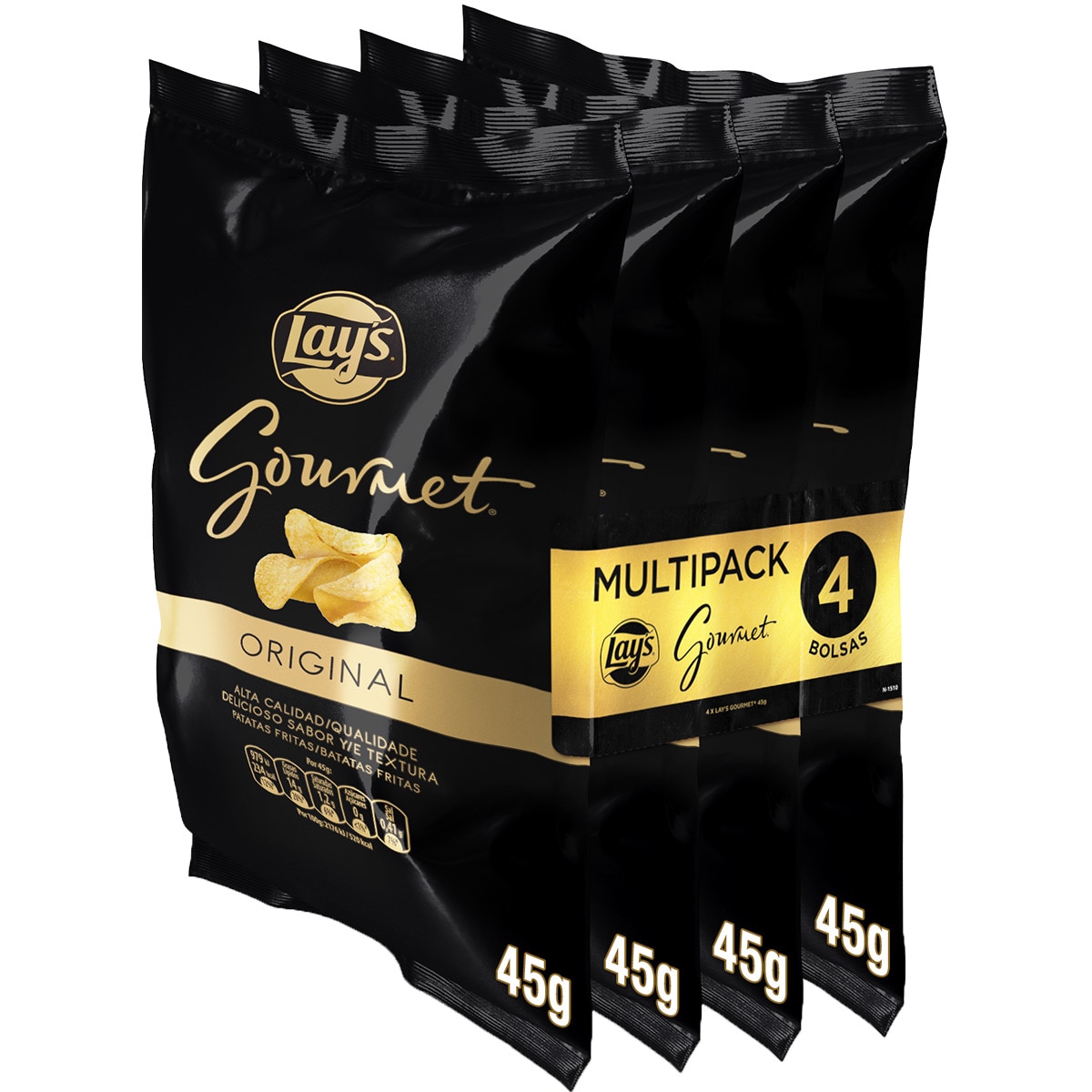 Batatas Fritas Gourmet Pack 4x45g embalagem 180 g