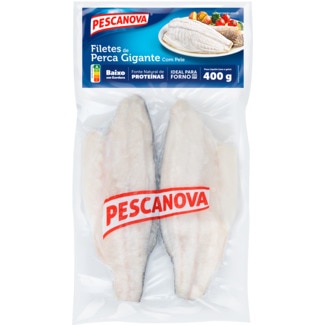 Filetes de Perca Gigante com Pele embalagem 400 g - Pescanova