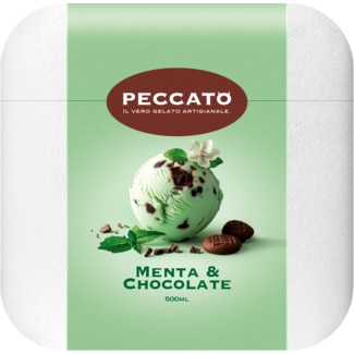 Gelado de Menta e Chocolate embalagem 500 ml - Peccato