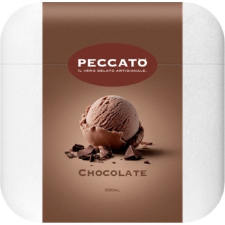 Gelado de Chocolate embalagem 500 ml - Peccato