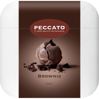 Gelado de Brownie embalagem 500 ml - Peccato