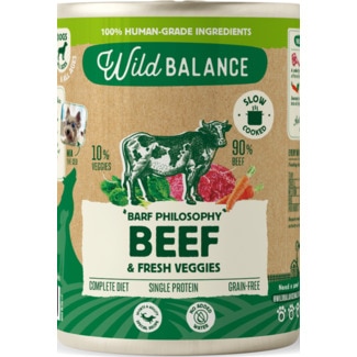 Alimento Húmido para Cão sabor Vitela lata 400 g - Wild Balance