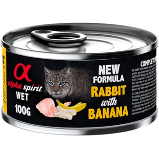 Alimento Húmido para Gato sabor Banana lata 100 g - Alpha Spirit