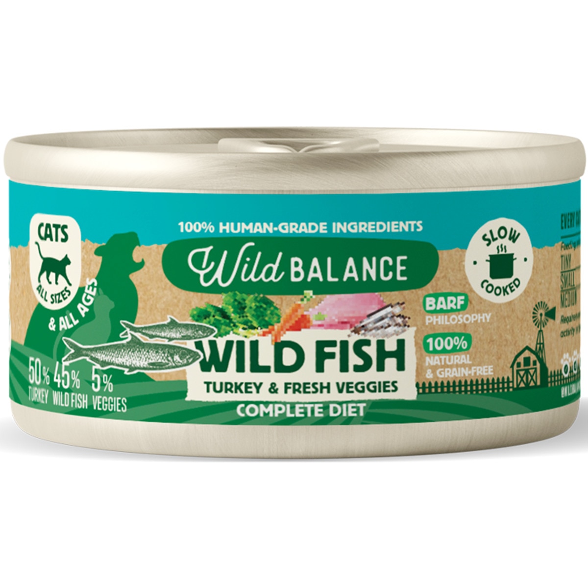 Alimento Húmido para Gato sabor Peixe e Peru embalagem 120 g