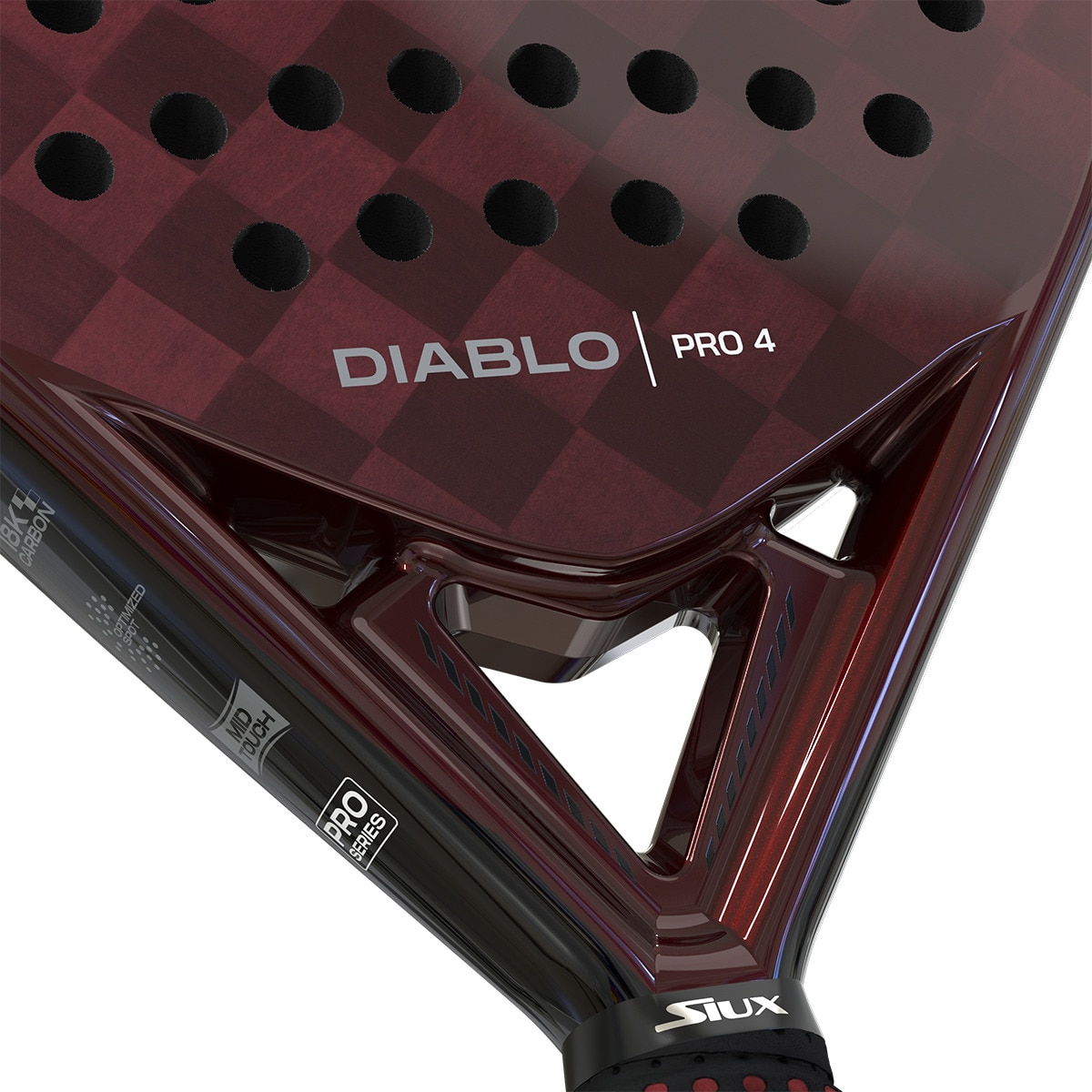 Raquete de Padel Diablo Pro 4 Preto / Vermelho-6