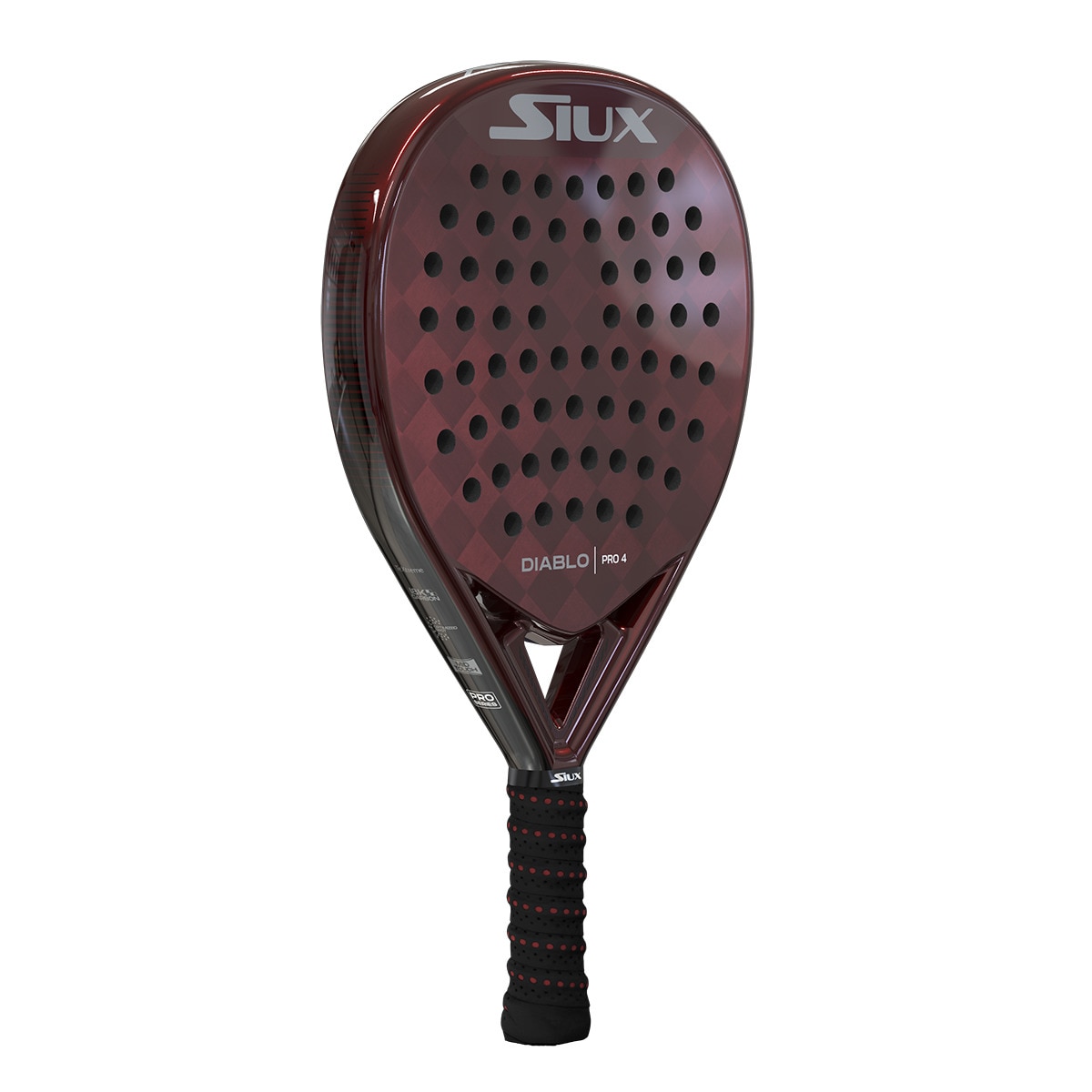 Raquete de Padel Diablo Pro 4 Preto / Vermelho-3