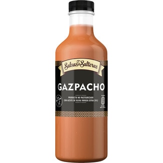 gazpacho fresco con aceite de oliva virgen extra sin gluten botella 1 l - Salsas De Salteras