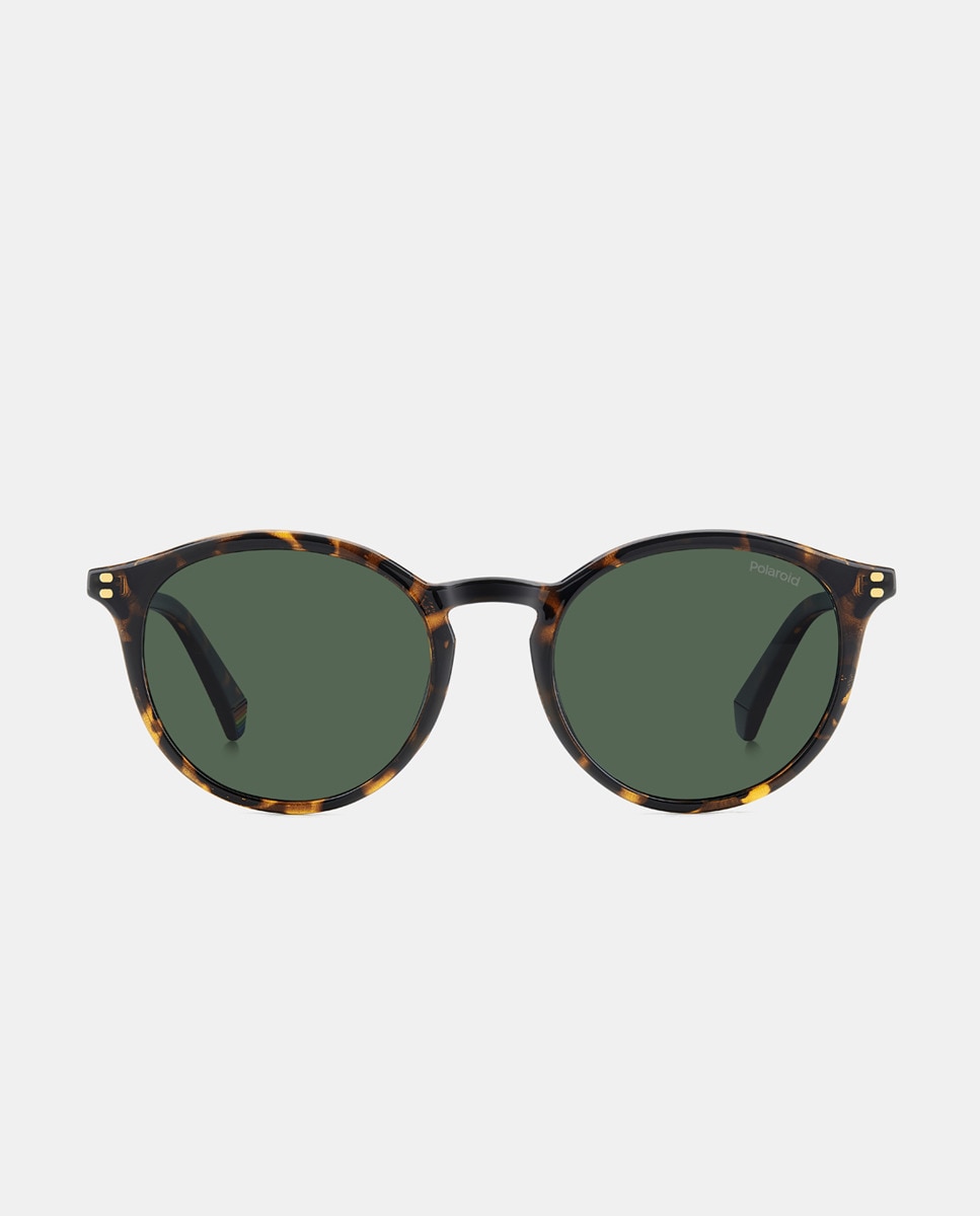 Imagen 0 de Gafa de sol unisex ovalada en poliamida con lente polarizada Marrón