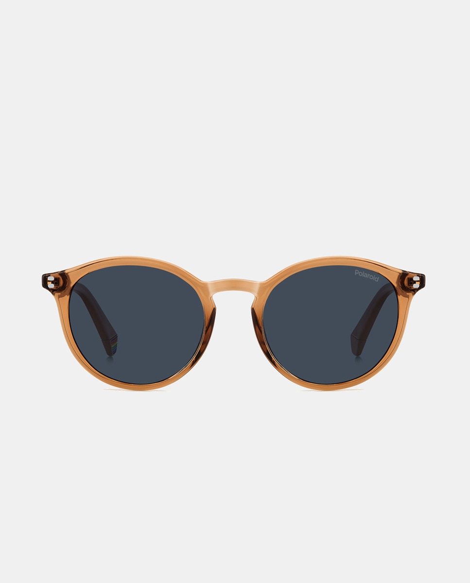 Imagen 0 de Gafa de sol unisex ovalada en poliamida con lente polarizada Naranja
