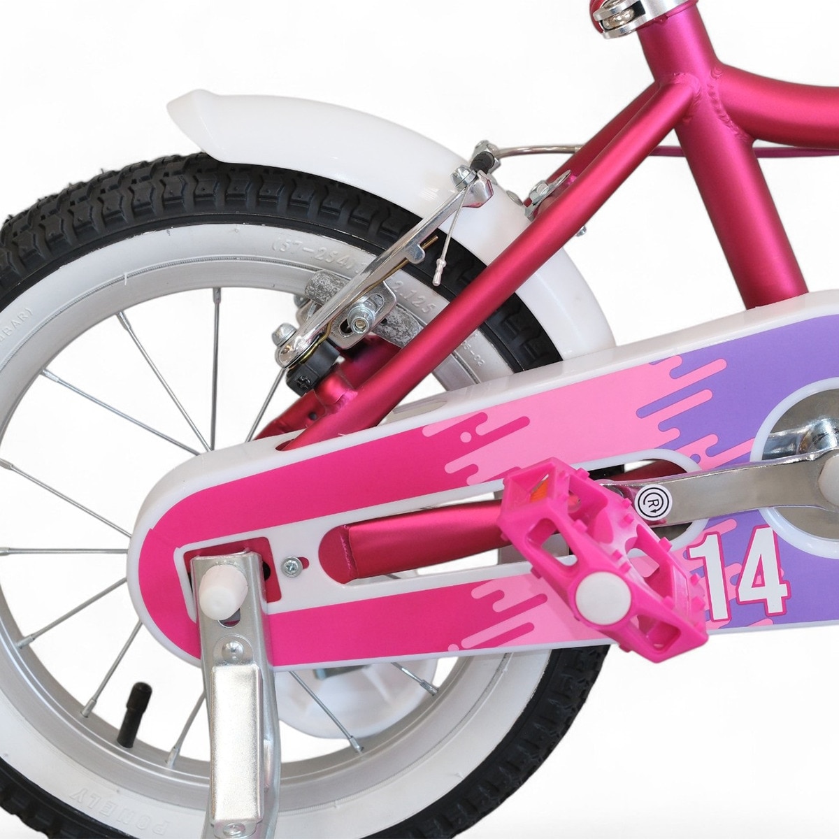 Bicicleta de Criança MAL-14-P-4 Rosa / Roxo-5