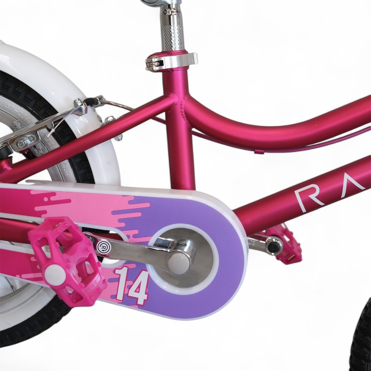 Bicicleta de Criança MAL-14-P-4 Rosa / Roxo-3