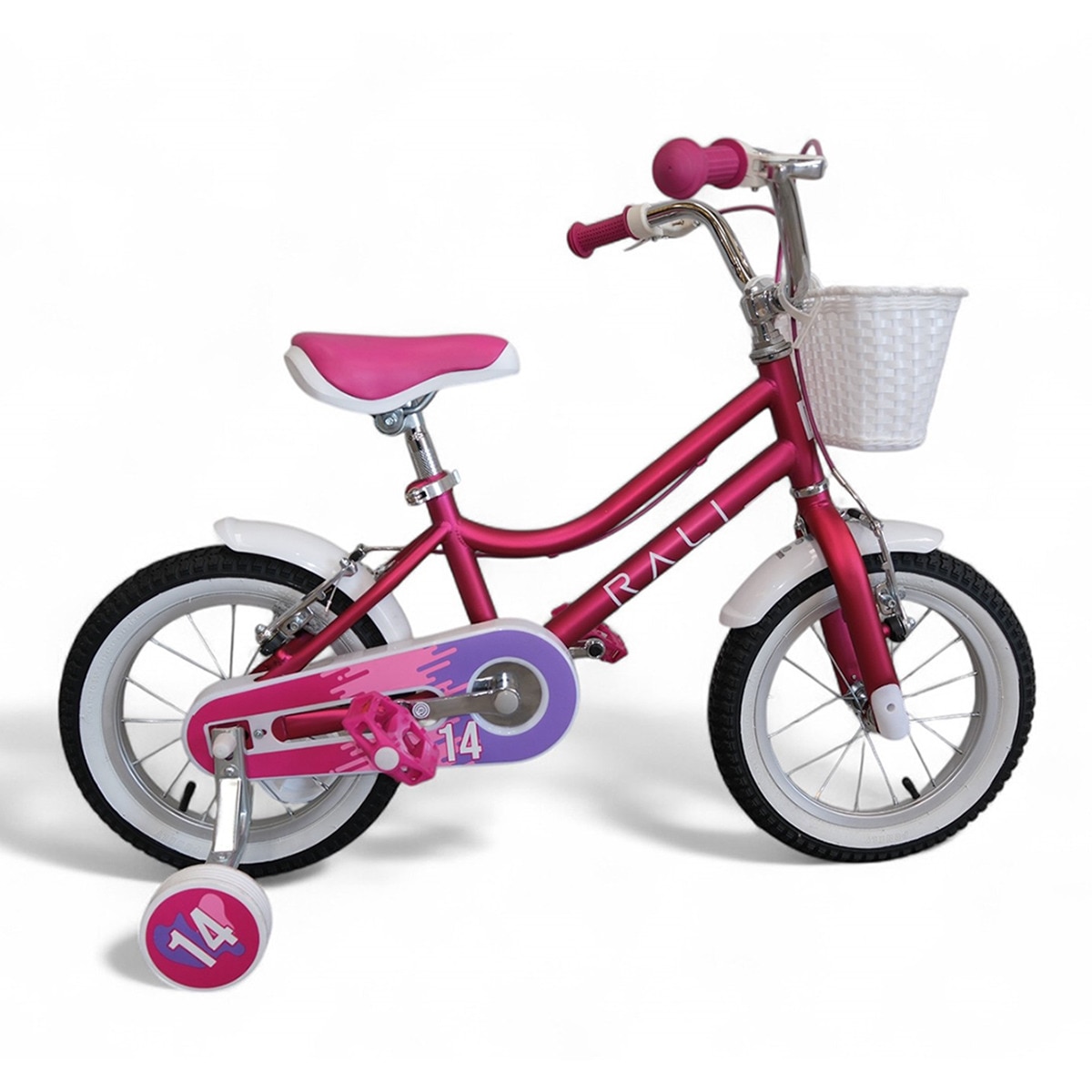 Bicicleta de Criança MAL-14-P-4 Rosa / Roxo-1
