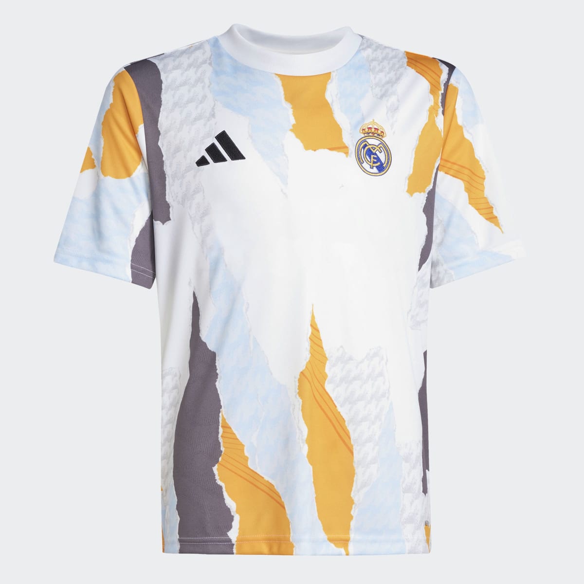 T-shirt de Aquecimento de Criança Real Madrid 24/25 Branco-8