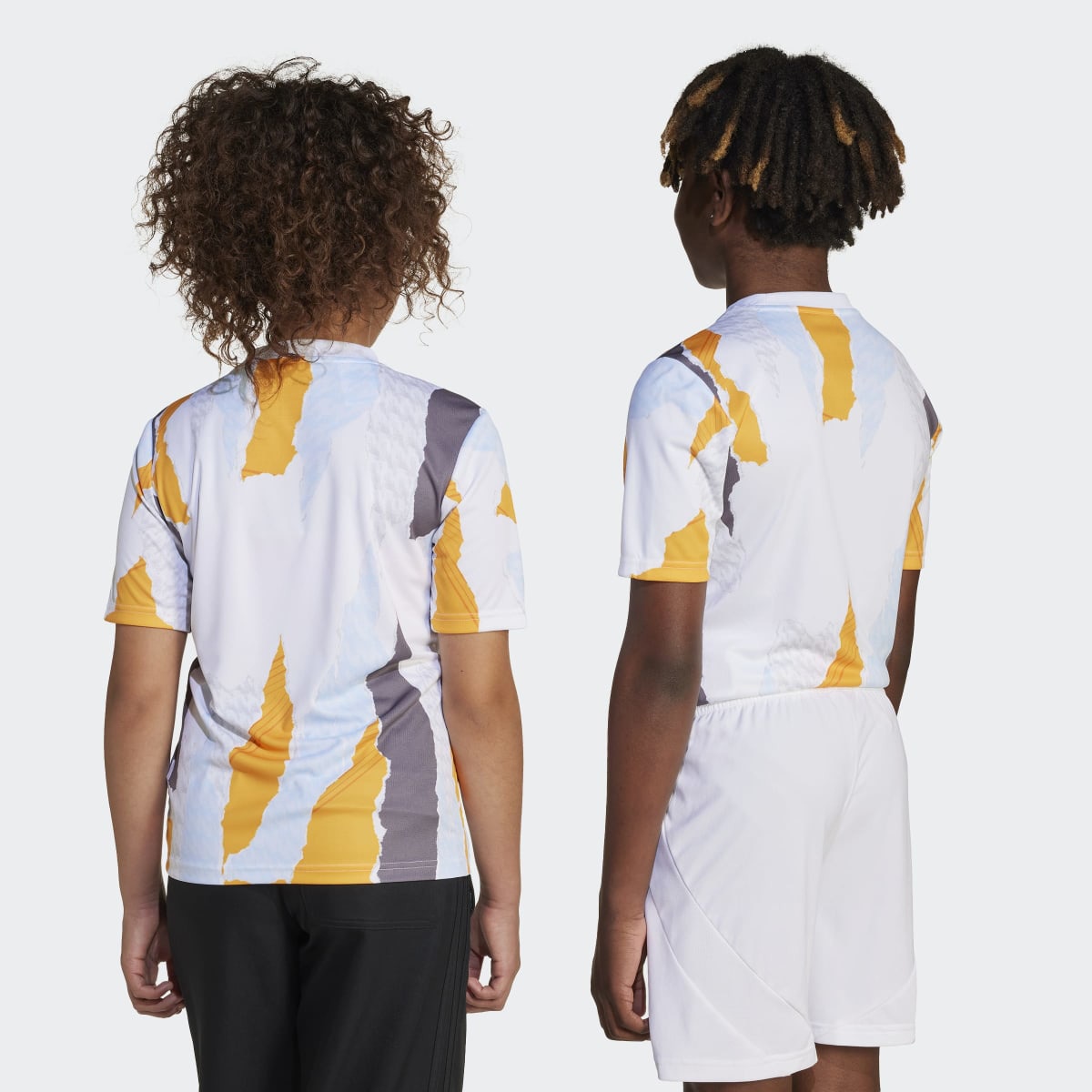 T-shirt de Aquecimento de Criança Real Madrid 24/25 Branco-2