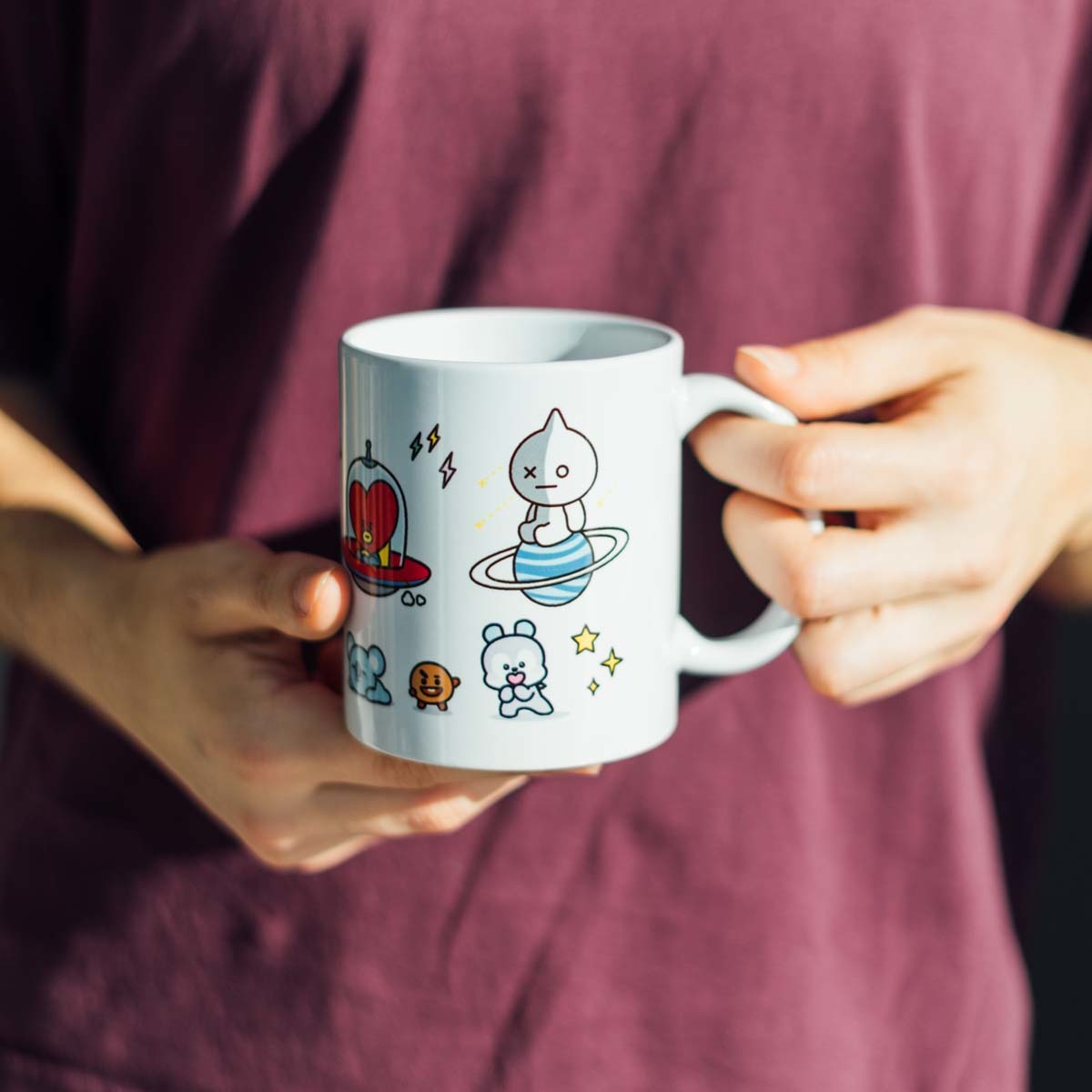 Caneca BT21 - Universtar Erik branco 5