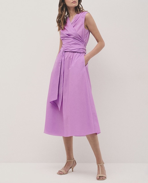 Imagen 0 de Blusa de mujer cruzada con lazada algodón