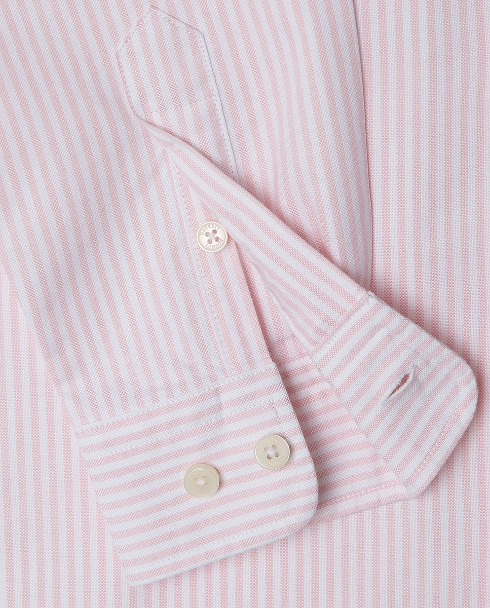 Camisa Oxford Stripe Coral-4