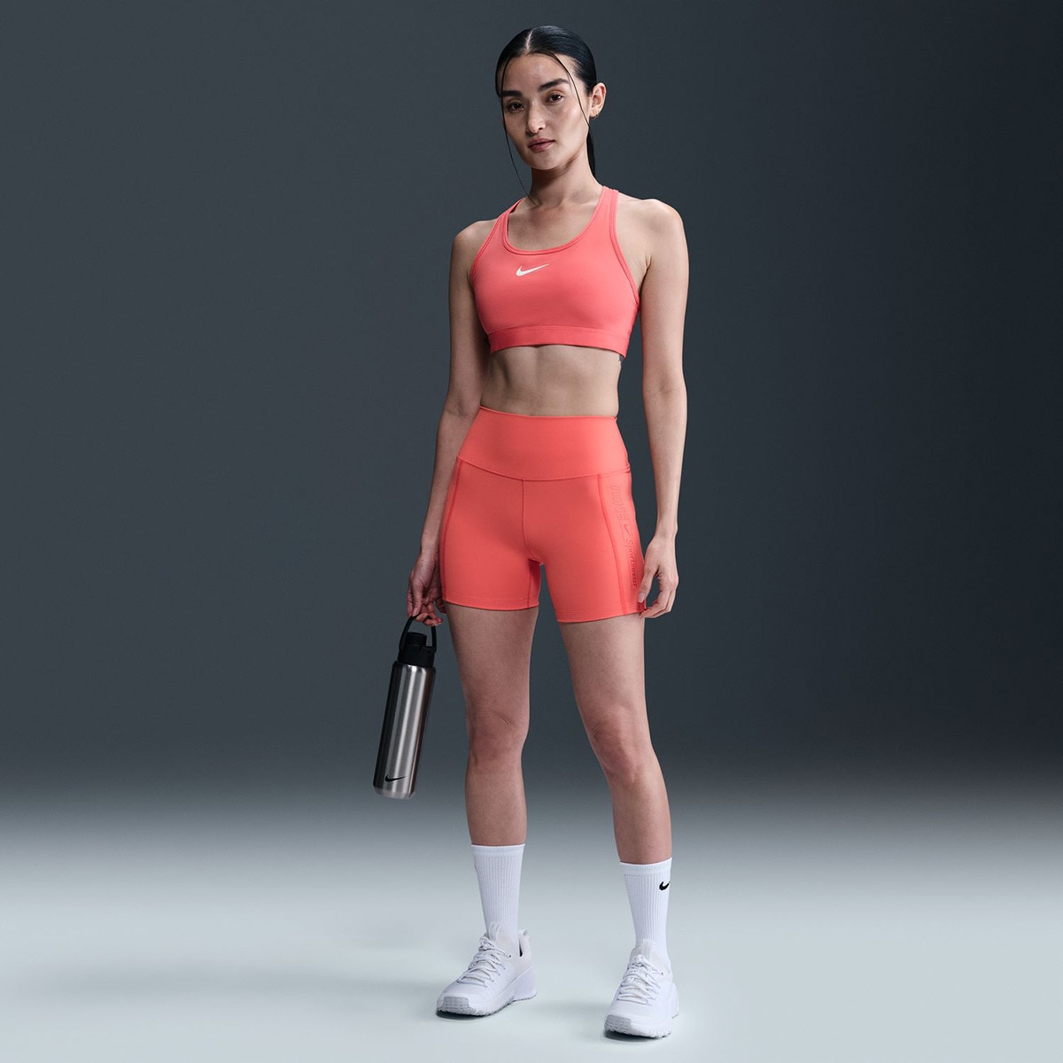 Leggings Tipo Calções de Mulher DF One 5'' Laranja-1