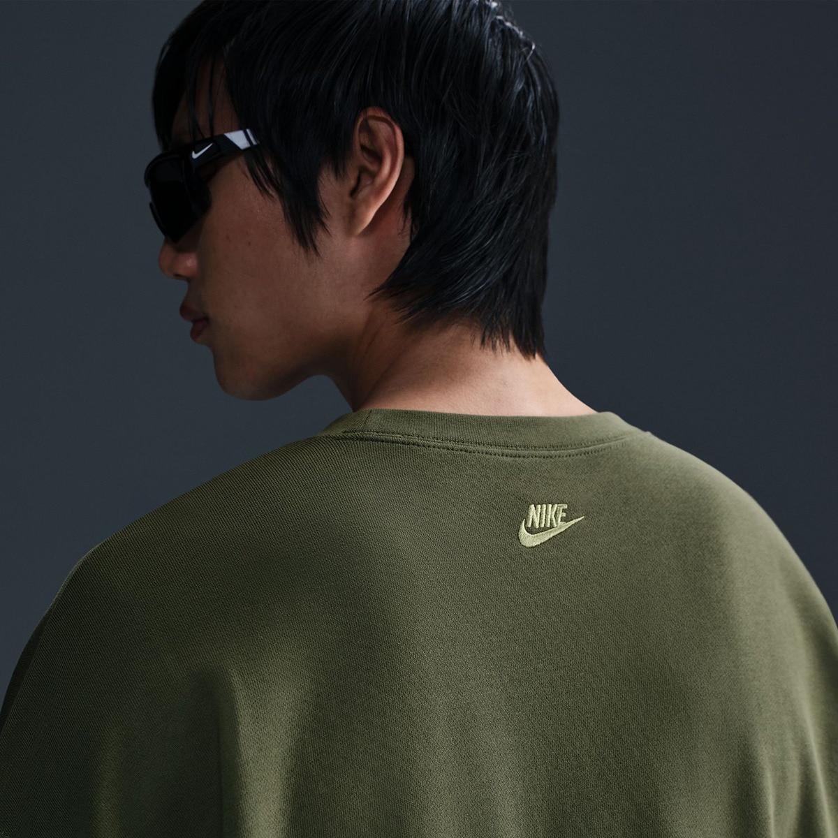 Sweatshirt de Homem Club OS Crew LBR Verde Azeitona-4