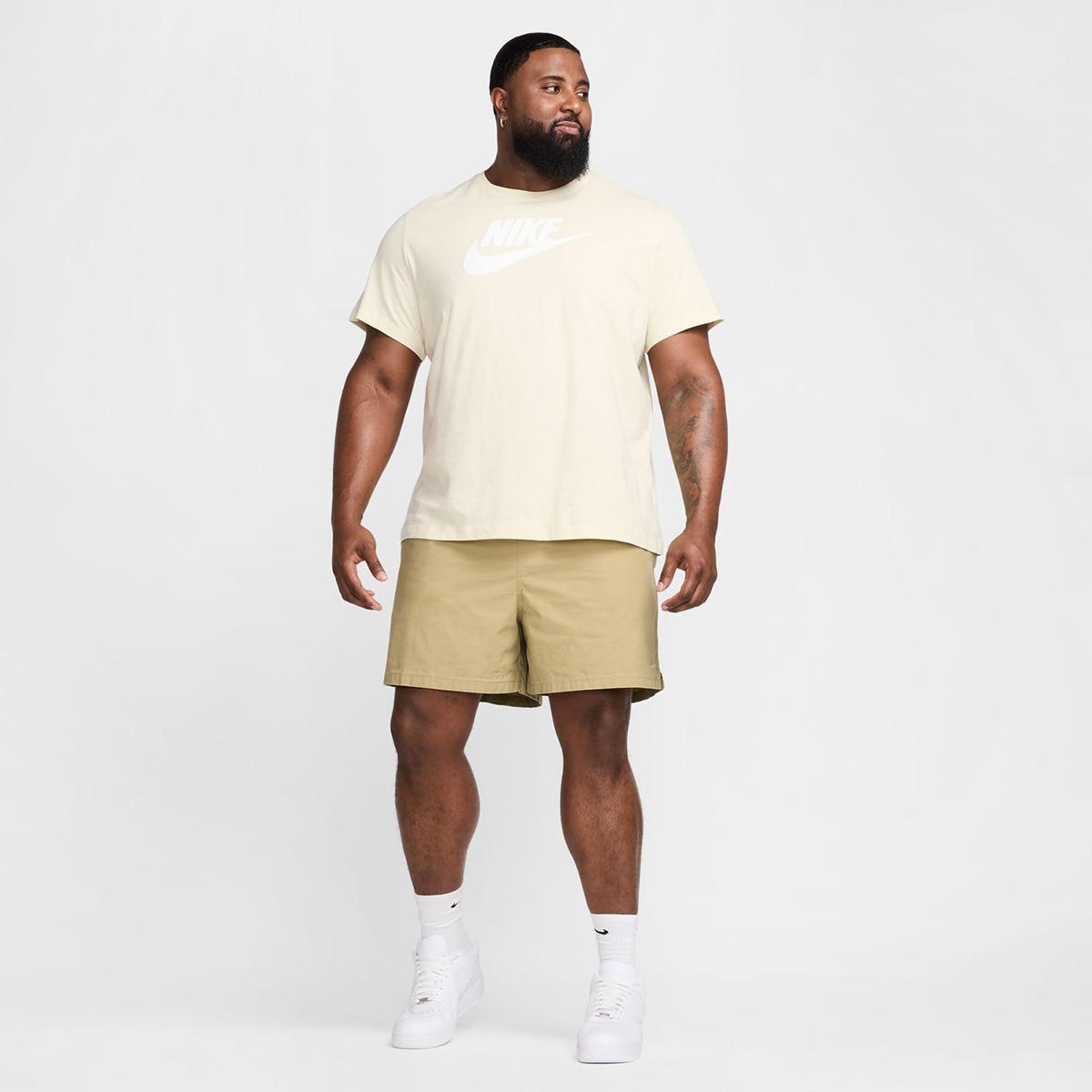 Calções de homem Club Nike Bege-8