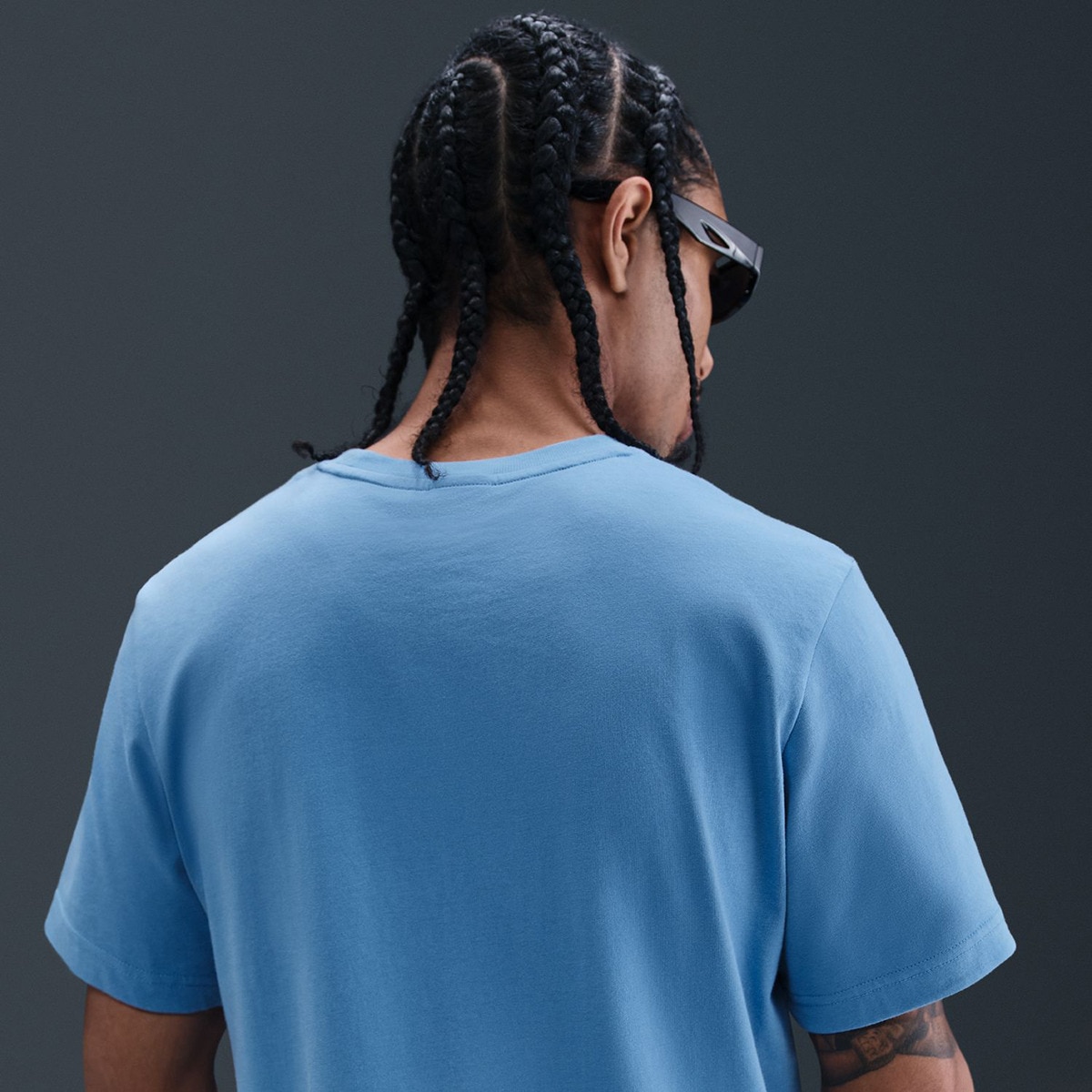 T-shirt de homem Air Nike Azul-4