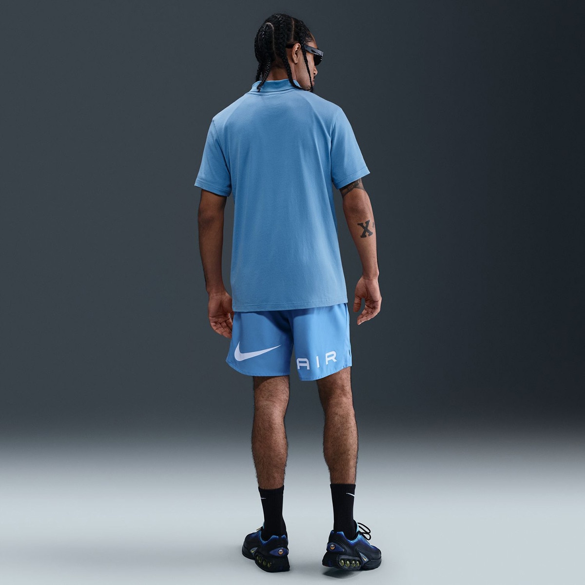 T-shirt de homem Air Nike Azul-2