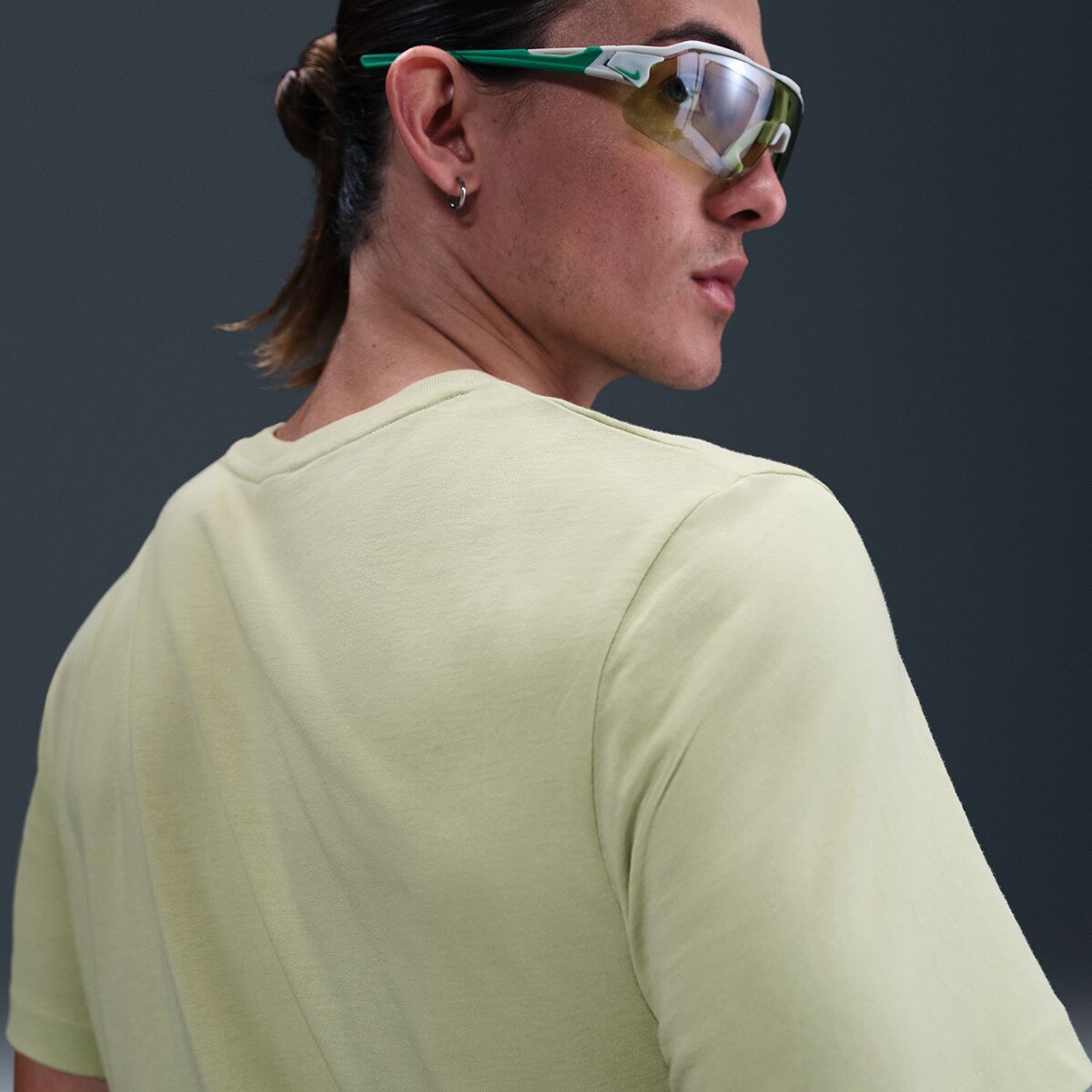 T-shirt de homem Air Nike Verde-4