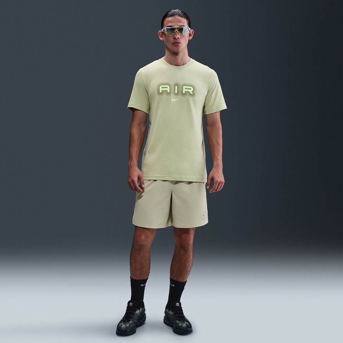 T-shirt de homem Air Nike Verde-1