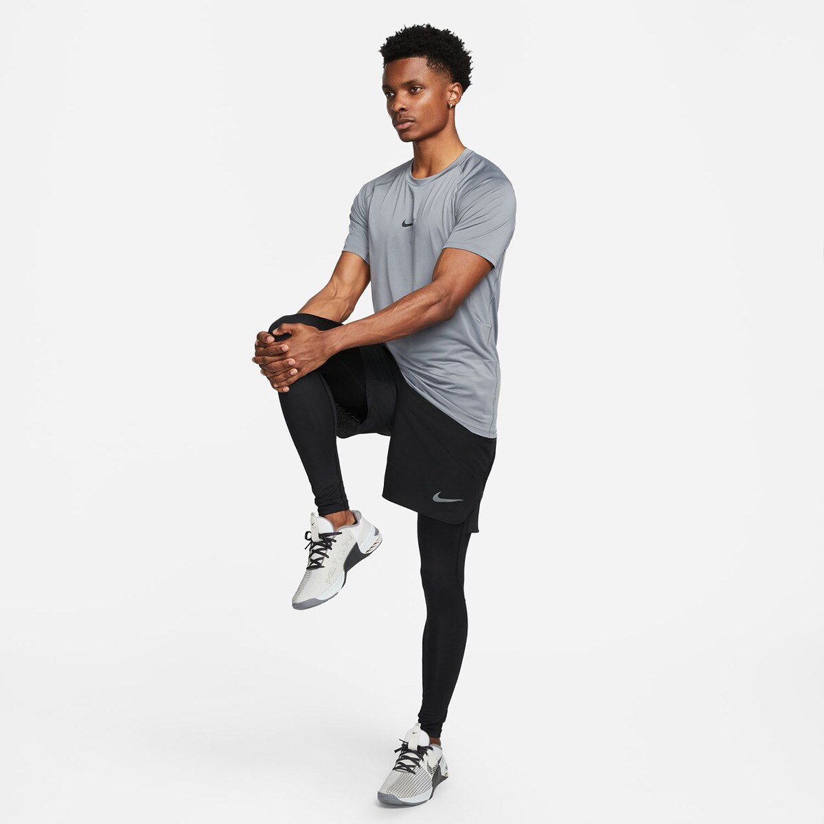 T-shirt de homem Pro Nike Cinzento-5