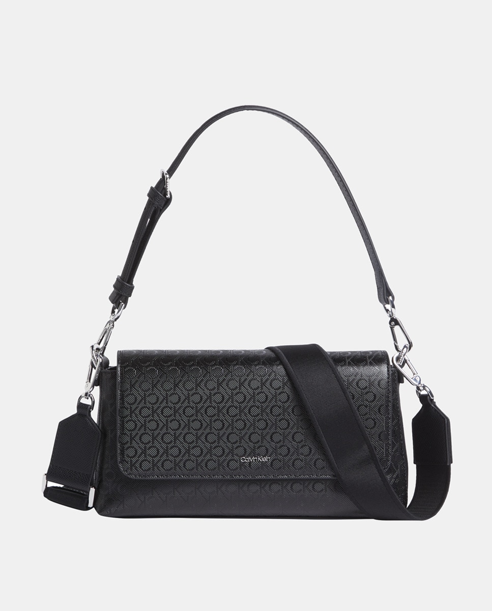 Mala a Tiracolo com Monograma Preto-1