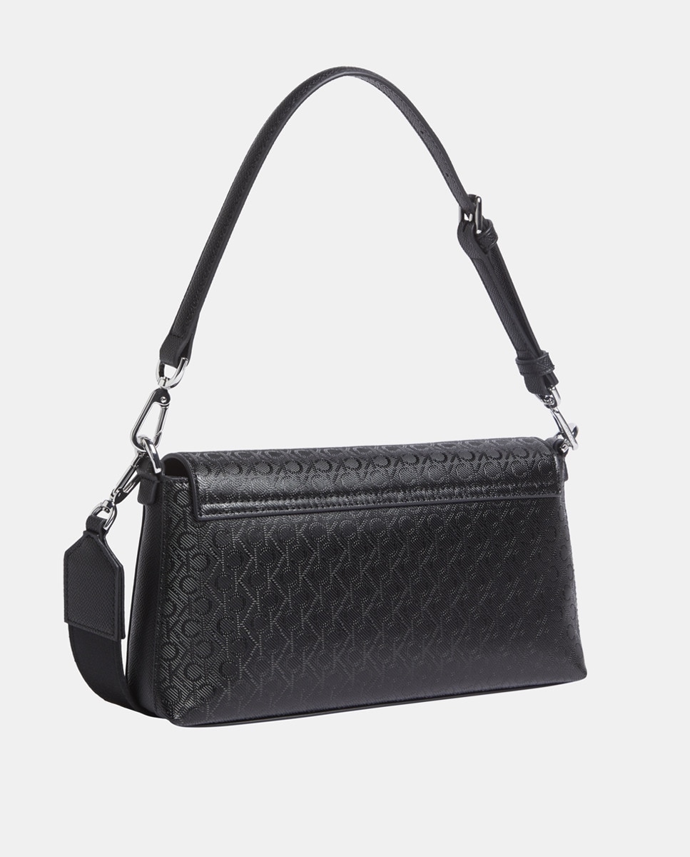 Mala a Tiracolo com Monograma Preto-2