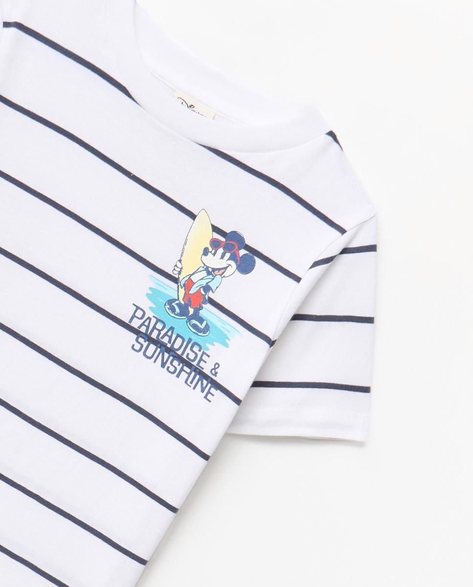 T-shirt Licença Mickey Branco-marfim-2