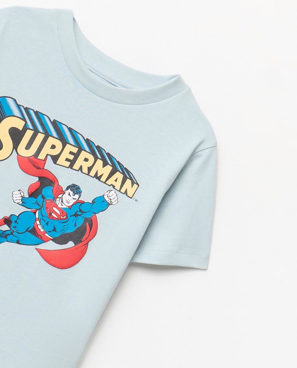 T-shirt Licença Super-Homem Turquesa-3