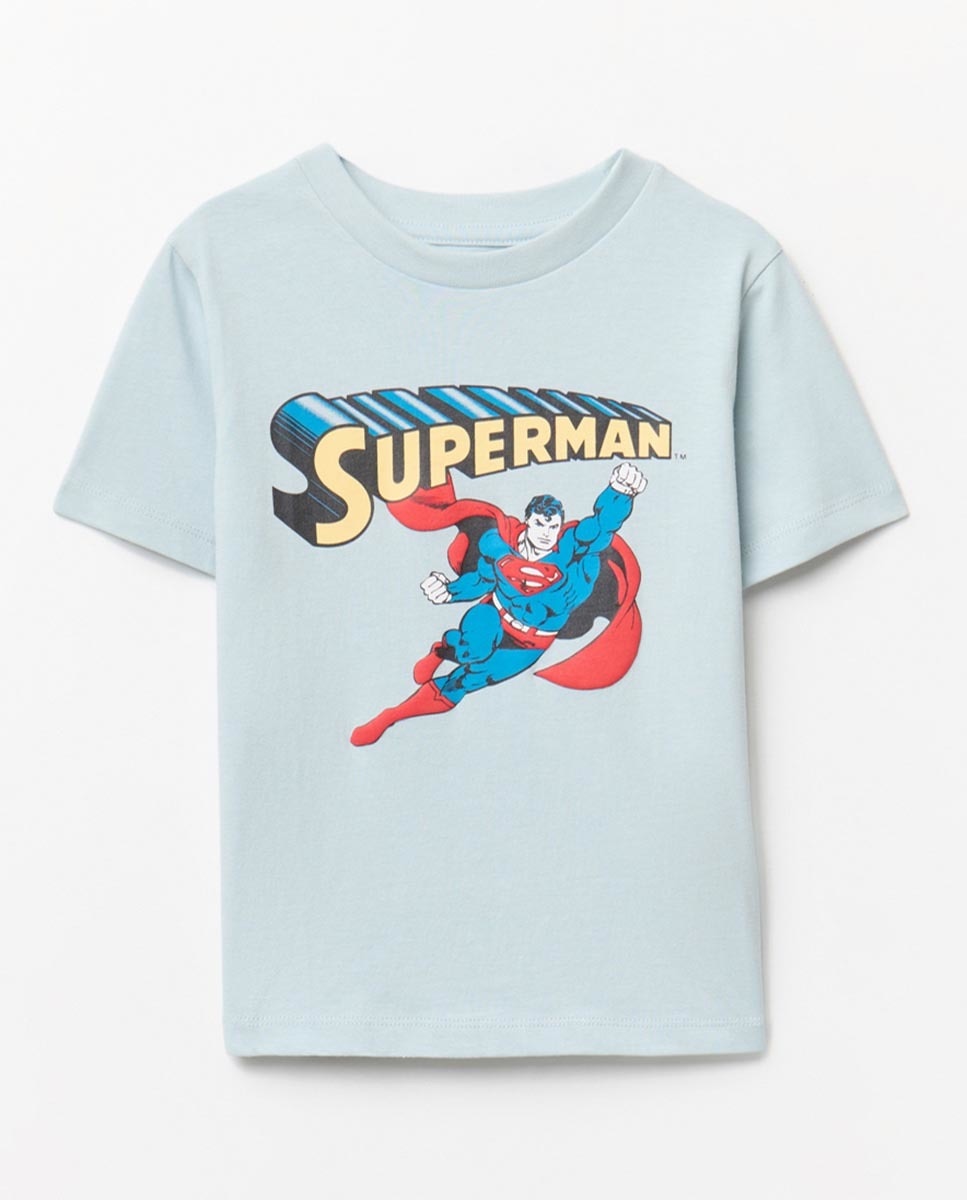 T-shirt Licença Super-Homem Turquesa-1