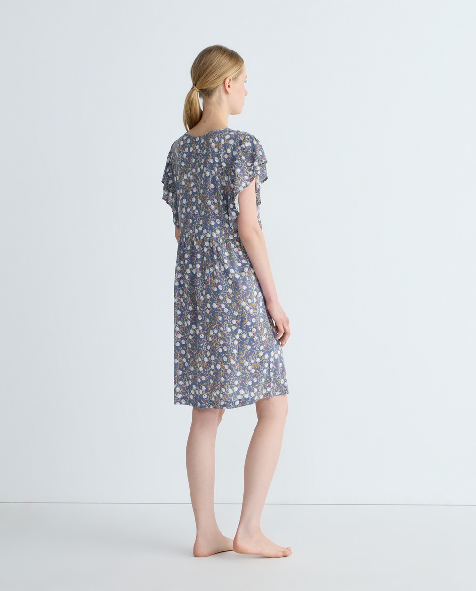 Camison Mujer Estampado Azul marino-2