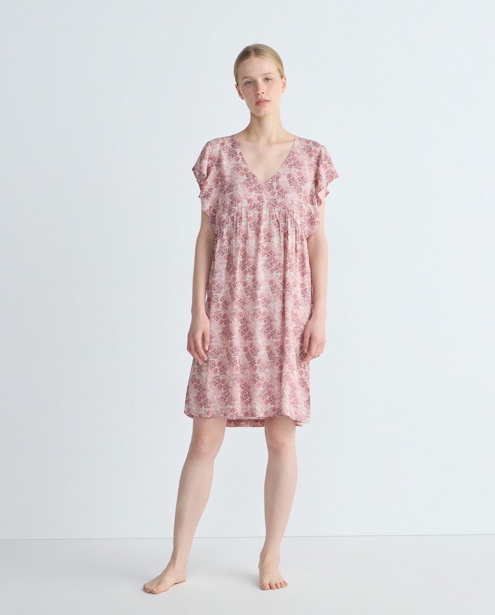 Camison Mujer Estampado Rosa-1