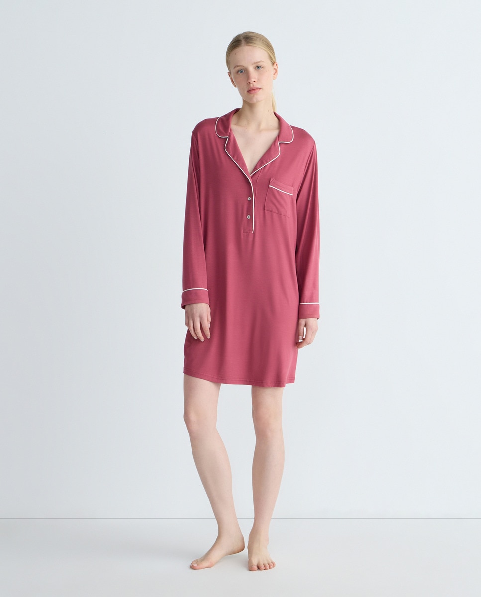 Camison Solapa Botones 200 Rosa-1