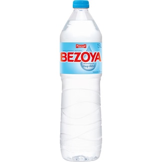 agua mineral natural de mineralización muy débil botella 1,5 l - Bezoya