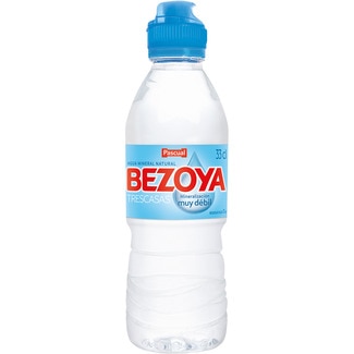 agua mineral natural de mineralización muy débil tapón Sport botella 33 cl (Personajes surtidos según existencias) - Bezoya
